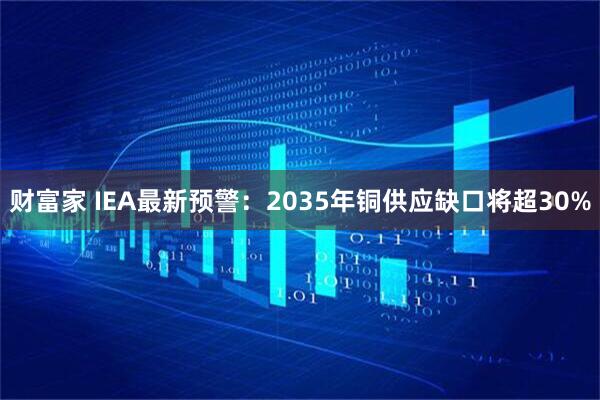 财富家 IEA最新预警：2035年铜供应缺口将超30%