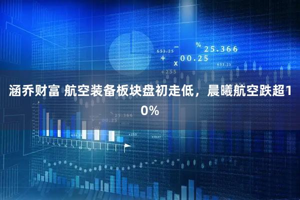 涵乔财富 航空装备板块盘初走低，晨曦航空跌超10%